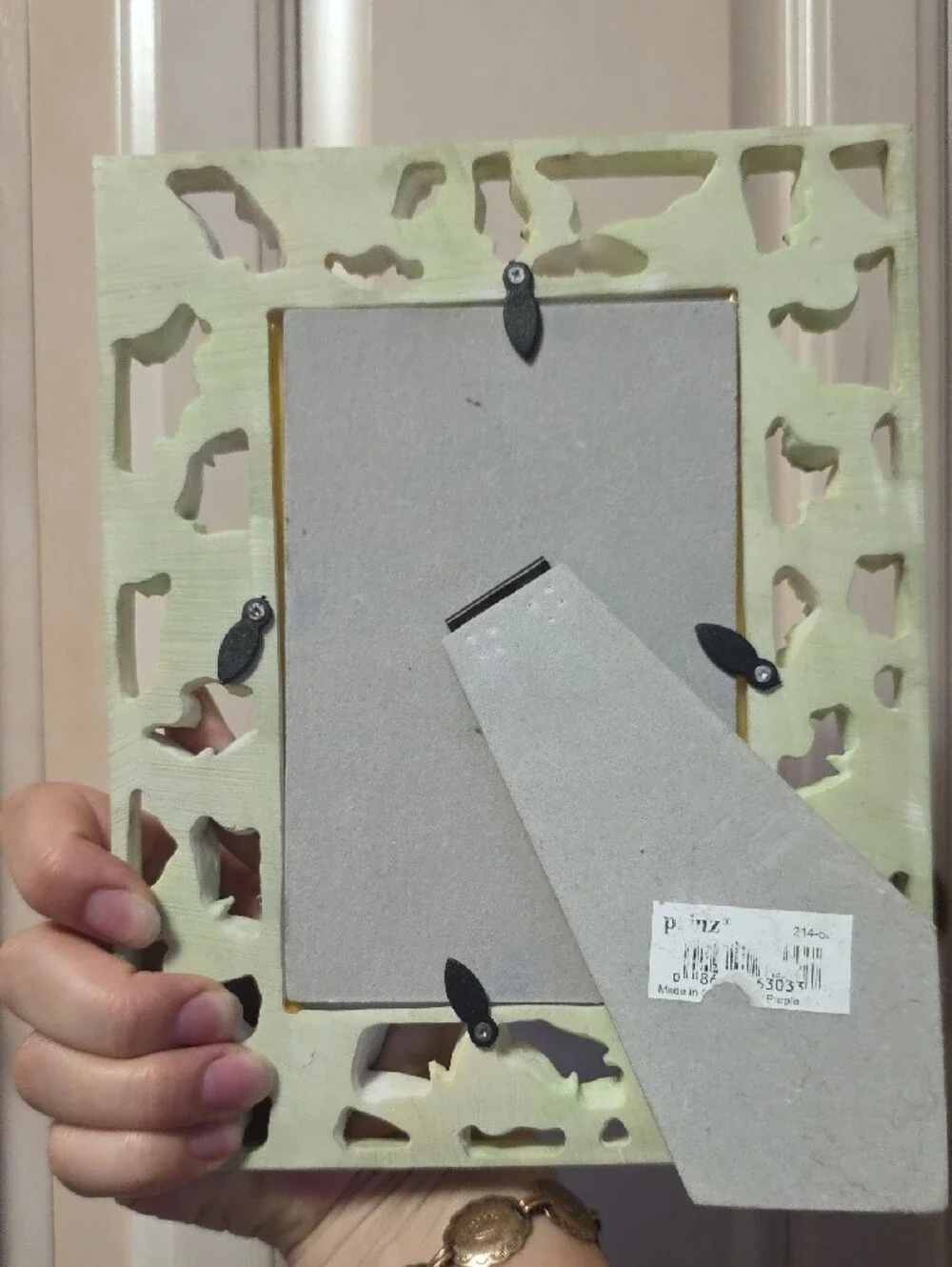 Butterfly Accent Picture Frame - Green and Lavender4×6